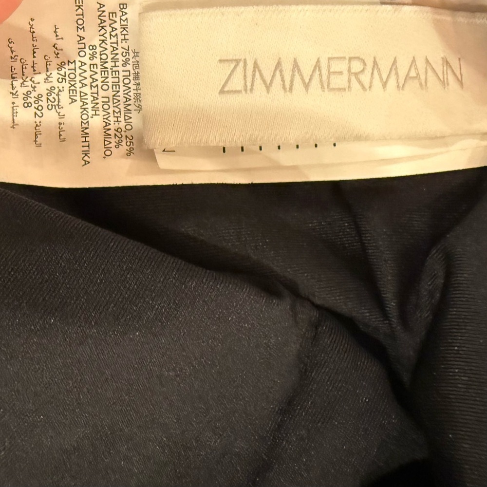 ZIMMERMAN**2025 Rhiannon Black One-Piece Swimwear with Plunging V-Neck - Picture 13 of 15